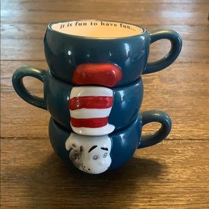 Stackable Dr. Seuss set of 3 mugs